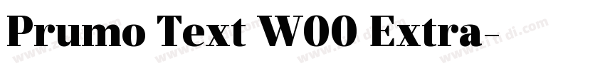 Prumo Text W00 Extra字体转换